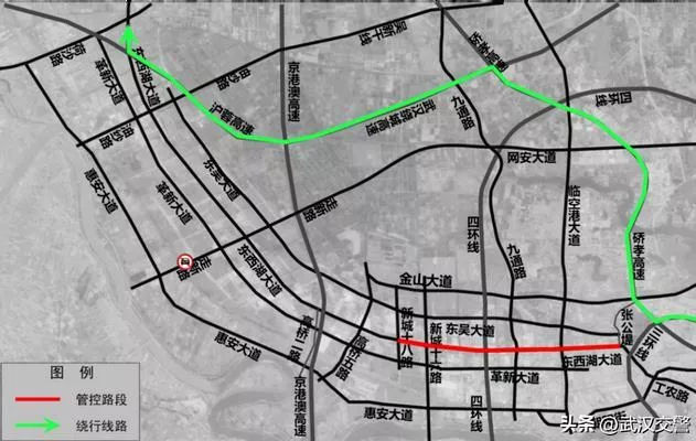 武漢G107國道東西湖段施行單雙號限行